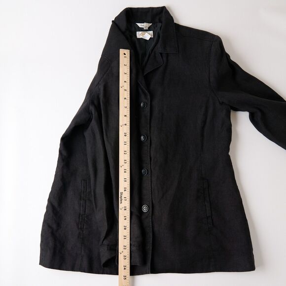 Talbots Coat Jacket Womens 14 Irish Linen Lagenlook Minamalist Travel Classic - Picture 5 of 9